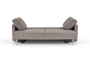 VIG Furniture Fredonia Grey Fabric Sofa Bed With Storage — Convertible Modern Sofa, Plush Cushions, Space-Saving Design VGMB-1901-GRY
