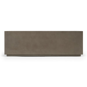 VIG Furniture Fresno Modern Concrete Rectangular Table With Weather-Resistant Finish, Durable Industrial Style Grey Coffee Table VGGR-689980-GRY