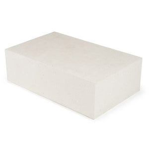 VIG Furniture Fresno Modern Concrete Rectangular Table With Weather-Resistant Finish, Durable Industrial Style Beige Coffee Table VGGR-689980-TER