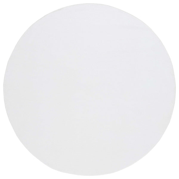 Safavieh Faux Rabbit Fur 100 Power Loomed Polyester Solid & Tonal Rug Ivory FRF100A-8