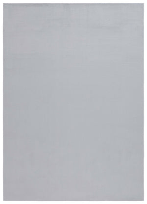 Safavieh Faux Rabbit Fur 100 Power Loomed Polyester Solid & Tonal Rug Silver FRF100G-8