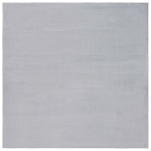 Safavieh Faux Rabbit Fur 100 Power Loomed Polyester Solid & Tonal Rug Silver FRF100G-8