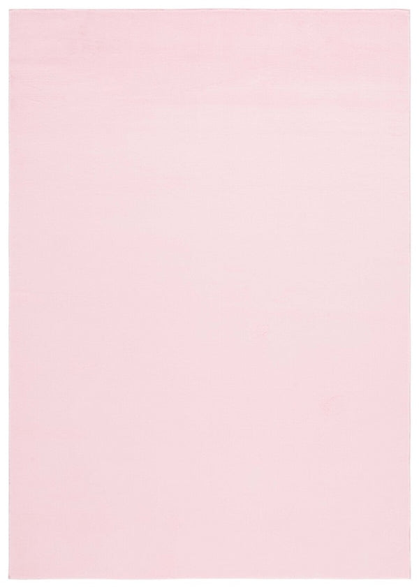 Safavieh Faux Rabbit Fur 100 Power Loomed Polyester Solid & Tonal Rug Pink FRF100U-8
