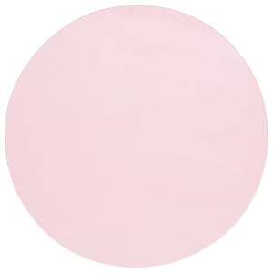 Safavieh Faux Rabbit Fur 100 Power Loomed Polyester Solid & Tonal Rug Pink FRF100U-8