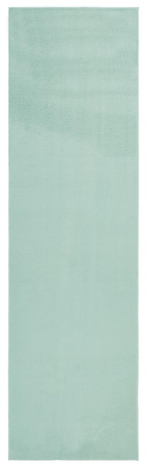 Safavieh Faux Rabbit Fur 100 Power Loomed Solid & Tonal Rug IIX Sage FRF100W-6R