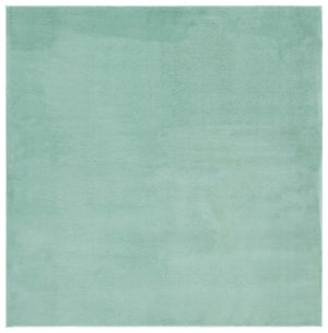 Safavieh Faux Rabbit Fur 100 Power Loomed Polyester Solid & Tonal Rug Sage FRF100W-8