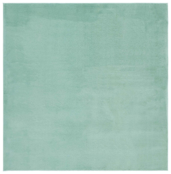 Safavieh Faux Rabbit Fur 100 Power Loomed Polyester Solid & Tonal Rug Sage FRF100W-8