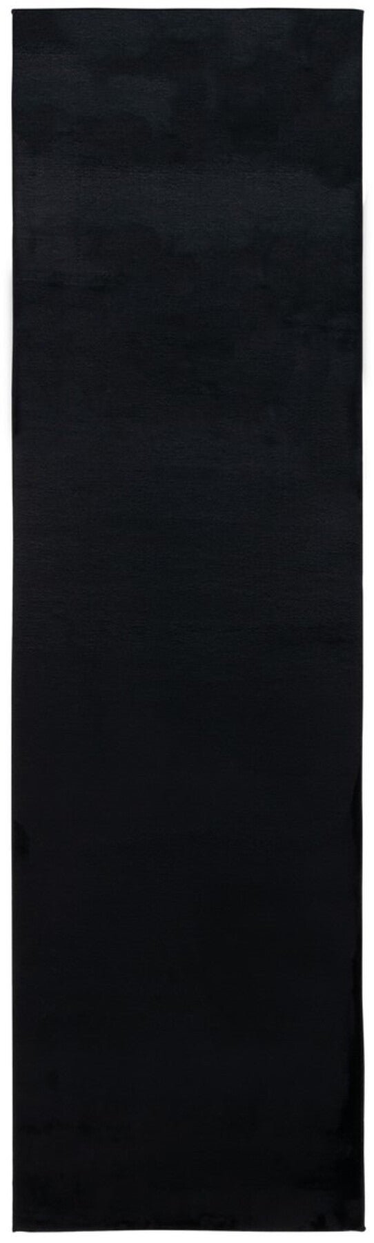 Safavieh Faux Rabbit Fur 100 Power Loomed Polyester Solid & Tonal Rug Black FRF100Z-8