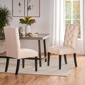 English Elm Harding Button Tufted Parsons Dining Chair Set of Two Upholstered Formal Seating 54266.00NTL