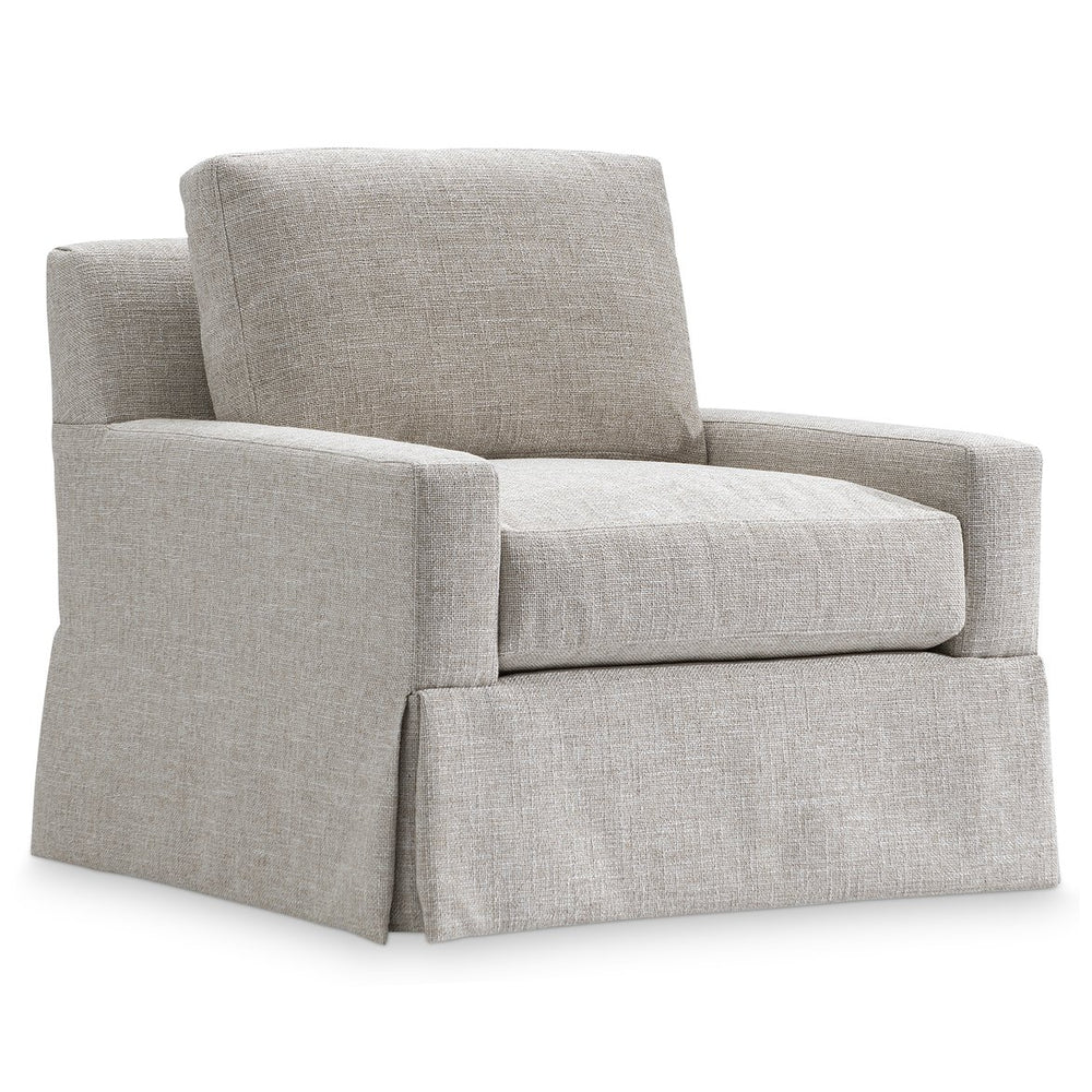 Bernhardt Bernhardt Sutton Swivel Accent Chair Tailored Fabric Upholstery for Living Rooms P5752SA