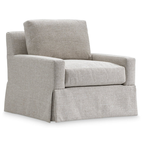 Bernhardt Bernhardt Sutton Swivel Accent Chair Tailored Fabric Upholstery for Living Rooms P5752SA