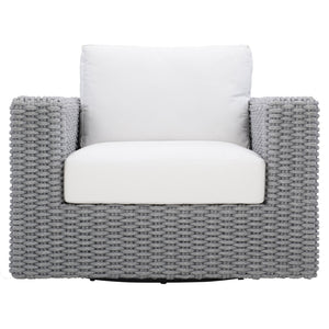 Bernhardt Bernhardt Capri Swivel Outdoor Chair With Quick-Dry Cushions, Handcrafted Rope Base, Weather-Ready Durability OP102SC