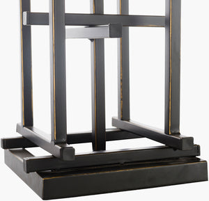 Surya Freja 30"H X 15"W Global-inspired Accent Table Lamp - Elegant Handcrafted Design For Any Room Body, Black,Base, Black,Shade (Outside), Cream,Shade (Inside), Ivory,Finial, Black,Harp, Metallic ,Brass,Cord, Translucent Iron,Iron,Linen,Polyester,Iron Frj-001