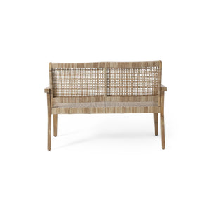 English Elm Christopher Knight Home® - Outdoor Wicker and Acacia Wood Loveseat - Weather-Resistant, Easy Assembly, Coastal Minimalist Design (96) 74229.00MLBRN
