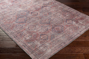 Livabliss Farrell Flatweave Runner Rug Chenille Jute Blend for Hallway Entryway or Bedside Dark Blue, Rust 2'7" x 7'3" FRL2301-2773