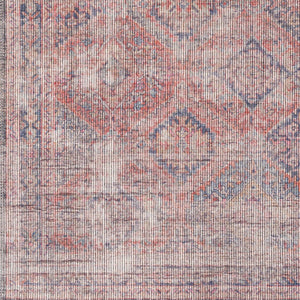 Livabliss Farrell Flatweave Runner Rug Chenille Jute Blend for Hallway Entryway or Bedside Dark Blue, Rust 2'7" x 7'3" FRL2301-2773