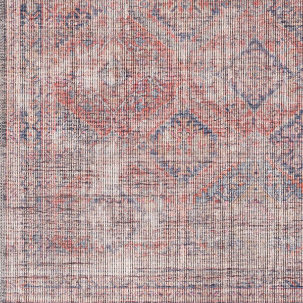 Livabliss Farrell Flatweave Runner Rug Chenille Jute Blend for Hallway Entryway or Bedside Dark Blue, Rust 2'7" x 7'3" FRL2301-2773