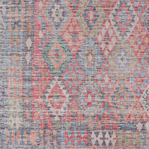 Livabliss Farrell Flatweave Runner Rug Chenille Jute Blend Traditional Hallway Entryway Accent Blue, Red 2'7" x 10' FRL2303-2710