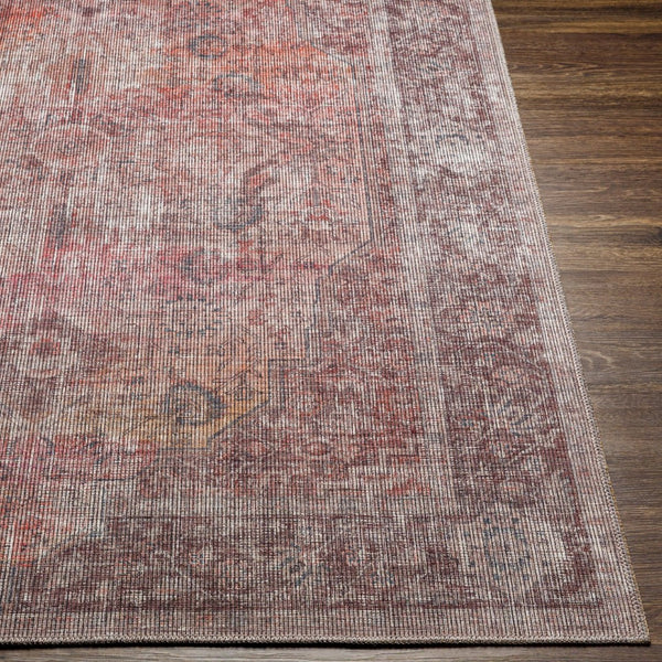 Livabliss Farrell Chenille Jute Flatweave Runner Rug Turkish Woven Hallway Entryway Accent Red, Light Brow 2'7" x 7'3" FRL2305-2773