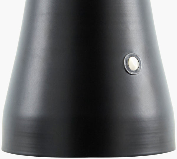 Surya Furnas Toricella Accent Table Lamp - 13" Arts & Crafts Style Iron Design For Elegant Home Lighting Body, Black Iron Frn-019