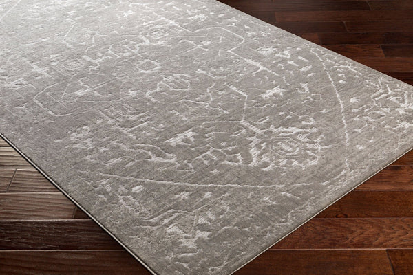 Livabliss Florence Machine Woven Polypropylene Accent Rug for Entryways Hallways and High Traffic Zones Gray, Light Gra 2' x 2'11" FRO2308-2211