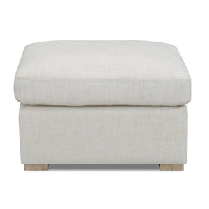 Laurel Collection Ottoman Salt Flat - Laurel Collection Ottoman Oat White SFLAUROTT00NA Malouf