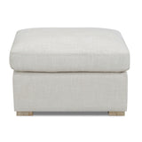 Laurel Collection Ottoman Salt Flat - Laurel Collection Ottoman Oat White SFLAUROTT00NA Malouf