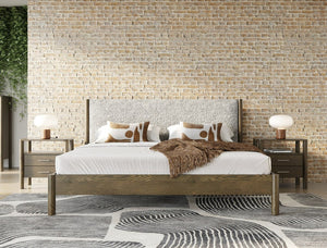 VIG Furniture Carolina Modern Wenge Nightstand With Soft-Close Drawers, Brushed Nickel Handles, Durable Build VGMA-BR-167-NS-WNG