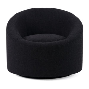 Vig Furniture Modrest Frontier Glam Black Fabric Accent Chair - Chic Modern Design For Luxurious Living Spaces Black  Vgod-zw-993-blk