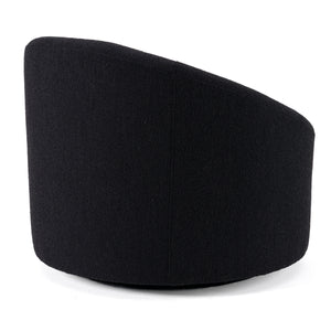 Vig Furniture Modrest Frontier Glam Black Fabric Accent Chair - Chic Modern Design For Luxurious Living Spaces Black  Vgod-zw-993-blk