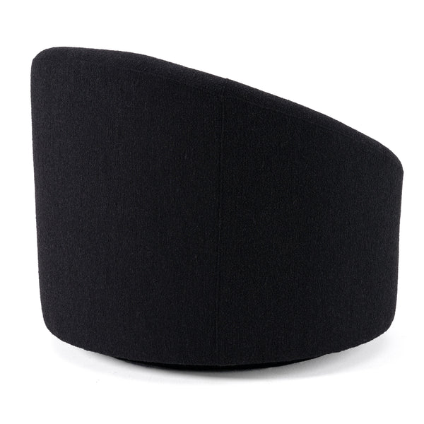 Vig Furniture Modrest Frontier Glam Black Fabric Accent Chair - Chic Modern Design For Luxurious Living Spaces Black  Vgod-zw-993-blk