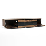 VIG Furniture Modrest Frost - Modern Walnut TV Unit VGWCTV004-WAL