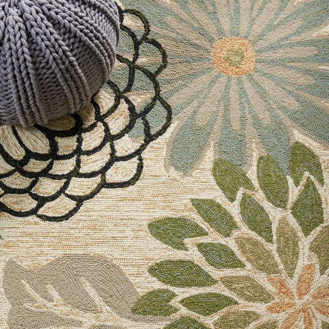 Four Seasons Hand-Hooked Rug Collection - Vibrant Indoor-Outdoor Design for Every Space