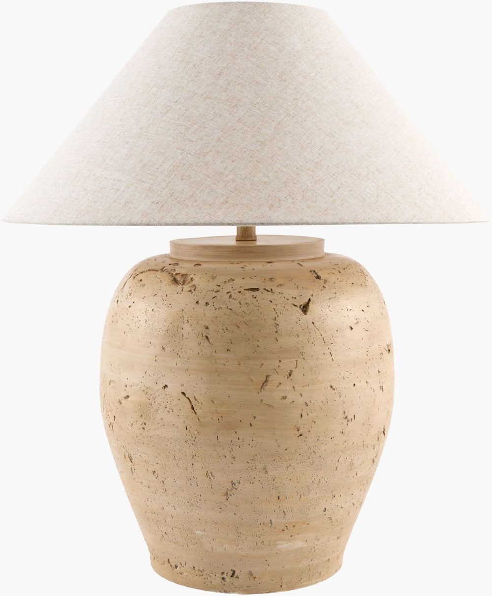 Livabliss Forest Hand-painted Accent Lamp with Linen Shade for Classic Transitional Interiors FRT-015