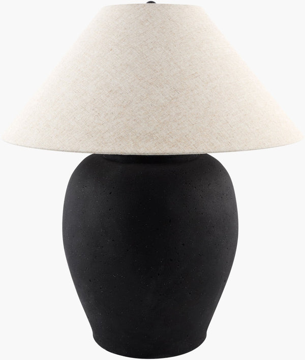 Livabliss Forest Artisan Table Lamp with Linen Shade Metal Base and Hand-painted Detailing FRT-017