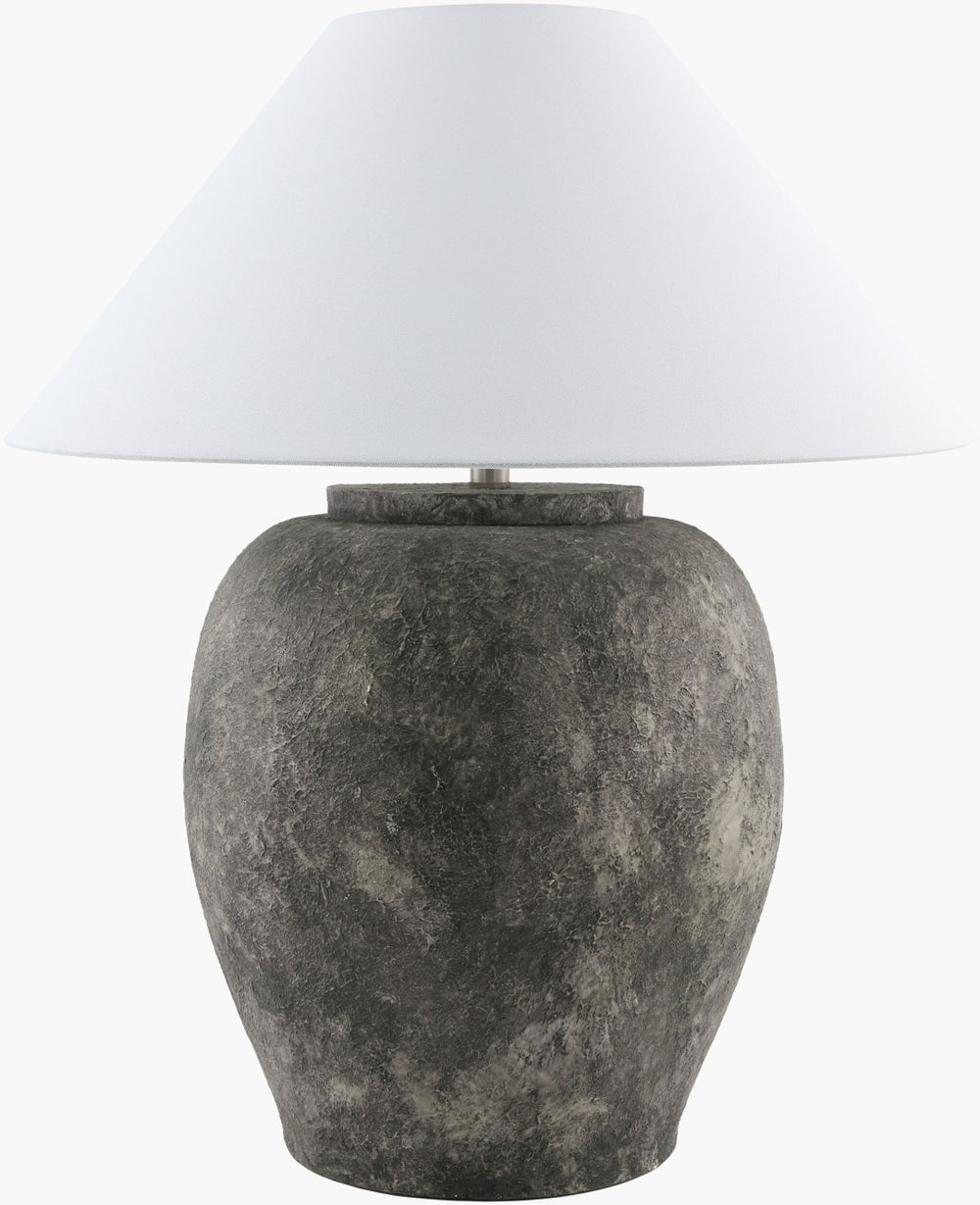 Livabliss Forest Hand-painted Metal Base Accent Lamp with Linen Shade for Living Rooms FRT-024