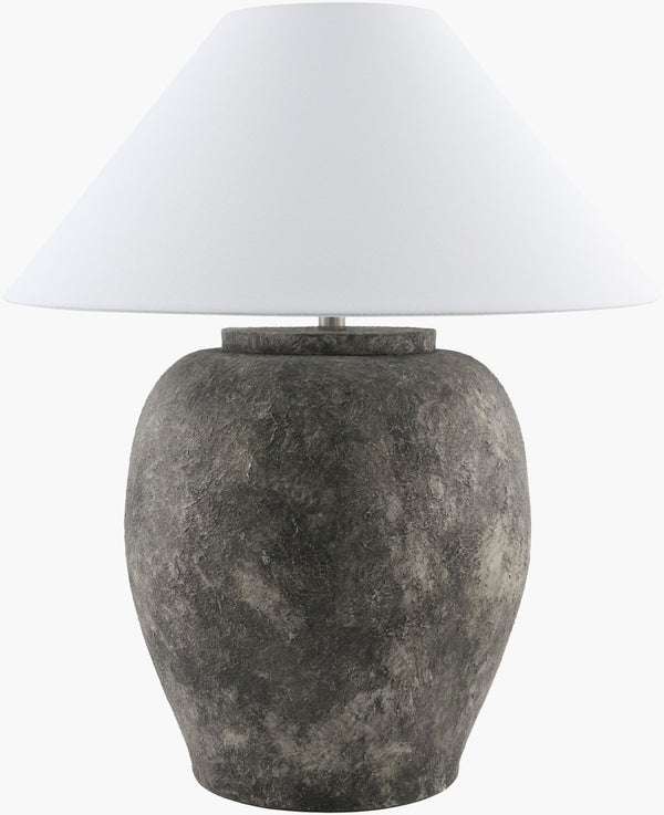 Livabliss Forest Hand-painted Metal Base Accent Lamp with Linen Shade for Living Rooms FRT-024