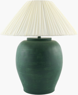Livabliss Forest Artisan Accent Table Lamp Felt Linen Metal Hand-painted Traditional Decor FRT-025