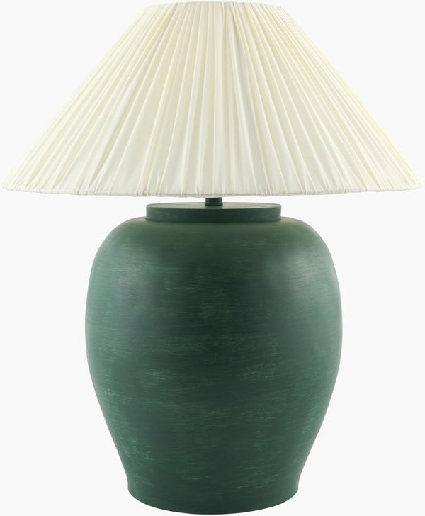 Livabliss Forest Artisan Accent Table Lamp Felt Linen Metal Hand-painted Traditional Decor FRT-025