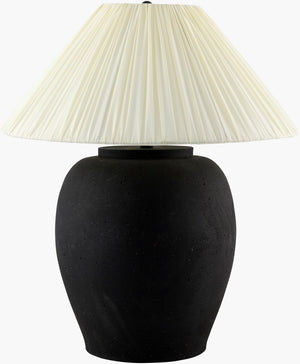 Livabliss Forest Artisan Table Lamp Hand-painted Base Linen Shade Warm Ambient Living Room Light FRT-027