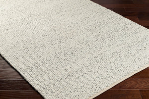 Livabliss Firat Hand-loomed Cotton Wool Flatweave Runner Rug for Entryways and Hallways Ivory, Gray 2'6" x 8' FRT2300-268