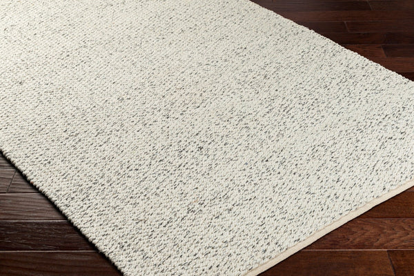 Livabliss Firat Hand-loomed Cotton Wool Flatweave Runner Rug for Entryways and Hallways Ivory, Gray 2'6" x 8' FRT2300-268