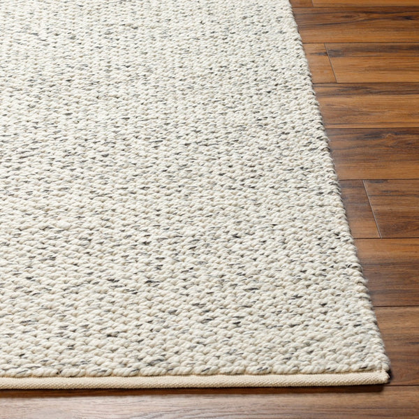 Livabliss Firat Hand-loomed Cotton Wool Flatweave Runner Rug for Entryways and Hallways Ivory, Gray 2'6" x 8' FRT2300-268