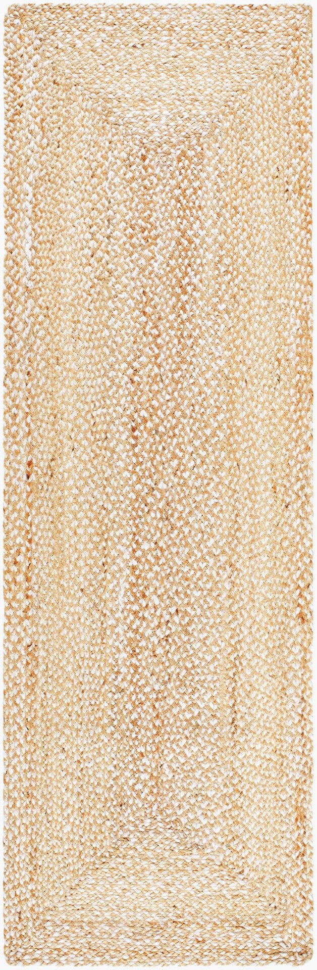 Livabliss Firat Handloomed Jute Runner Rug Natural Earthy Texture for Hallway or Entryway Tan, Ivory 2'6" x 8' FRT2301-268