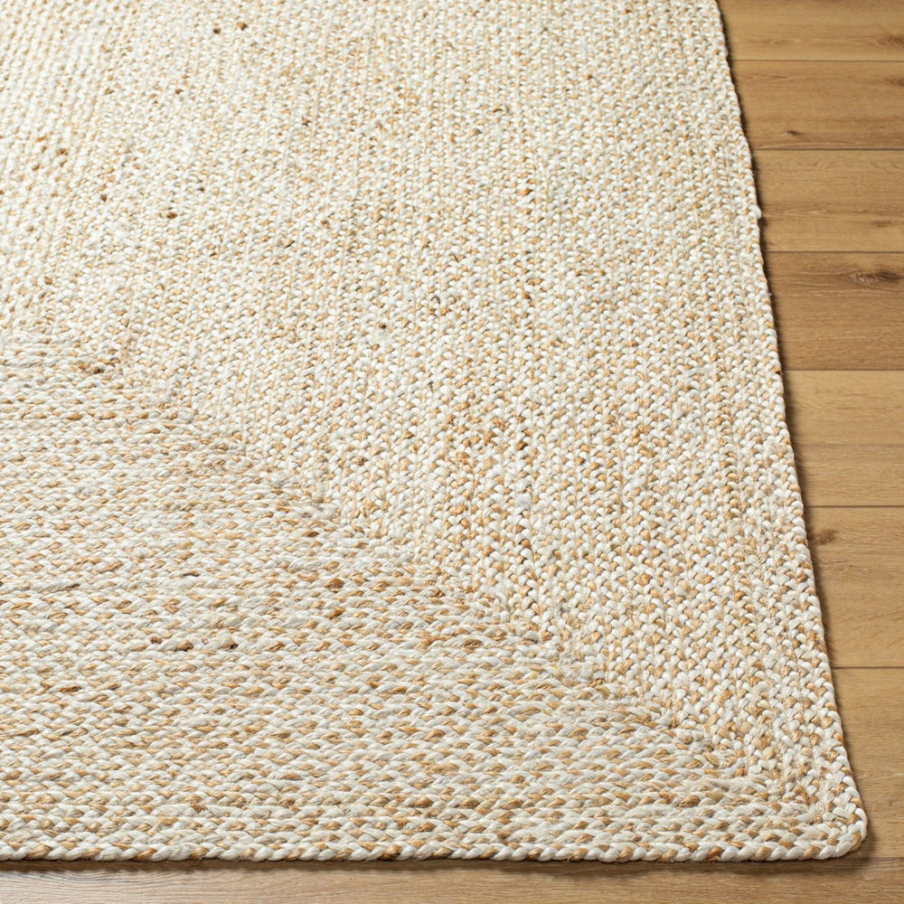 Livabliss Firat Handloomed Jute Runner Natural Fiber Artisan Rug for Hallways and Entryways Ivory, Tan 9' x 12' FRT2303-912