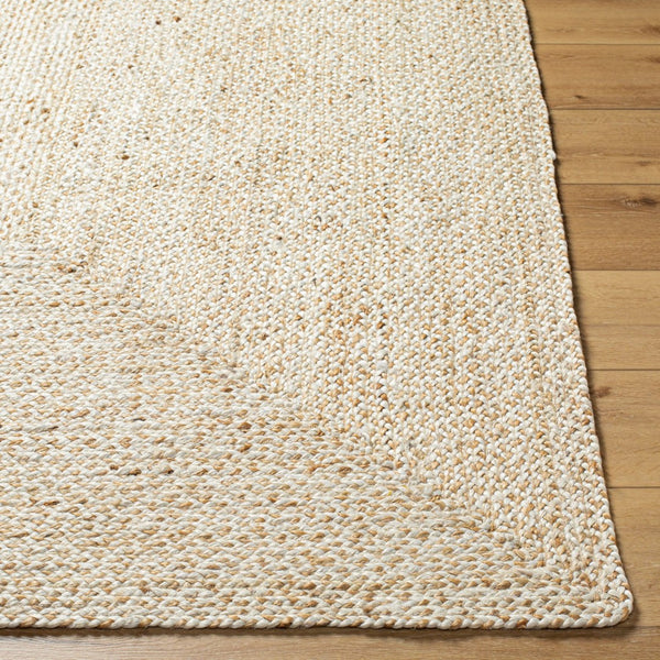 Livabliss Firat Handloomed Jute Runner Natural Fiber Artisan Rug for Hallways and Entryways Ivory, Tan 9' x 12' FRT2303-912