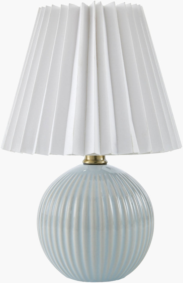Livabliss Ferez Ceramic Accent Lamp with Linen Shade for Nightstand or Console Table FRZ-004