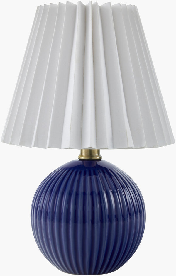 Livabliss Ferez Ceramic Base Table Lamp with Linen Shade for Nightstand or Bookshelf Accent FRZ-005