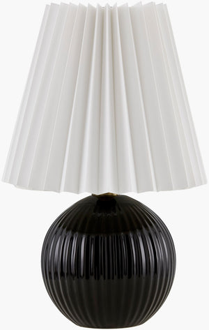 Livabliss Ferez Ceramic Base Accent Lamp with Linen Shade for Nightstand or Console Table FRZ-006