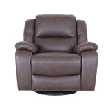 Christopher Knight Home® - Noble House - Malic Classic Tufted Leather Swivel Recliner